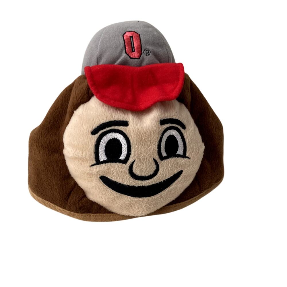 Ohio State University Brutus the Buckeye Plushie Hat